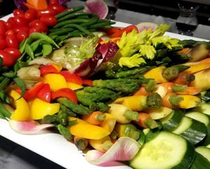 Vegetable tray by Katherine's Catering
